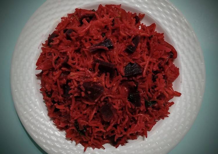 Recipe of Homemade Beetroot Biryani pulao
