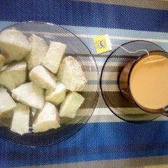 Ginger milk tea A picture of Ginger milk tea.
