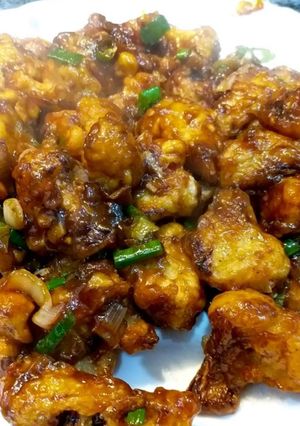 फूल गोभी का सूखा मंचूरियन रेसिपी मुख्य फोटो