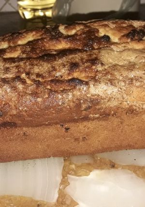 Una foto de Budín con chispitas de chocolate, coco y dulce de leche 🥣🌰🥥