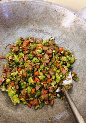 Foto resep Oseng wortel, buncis, brokoli, baso dan sosis