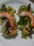 Canapés fríos con gamba