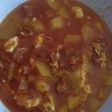 Guiso de patatas con chorizo y jamón