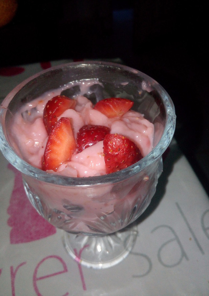 صورة لوصفة كريمة الفراوله 🍓