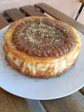 Tarta de queso de toffee