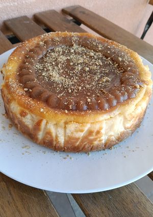 Una foto de Tarta de queso de toffee