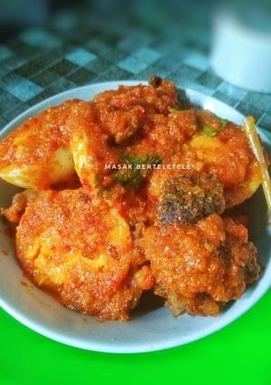 Foto resep Rica-rica ayam telur