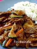 Chop suey de ternera