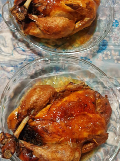 عکسی از دستور مرغ شکم پر