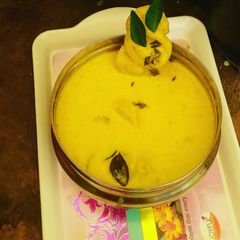 A picture of Jalebi style gatte ki sabzi without tomato puree.