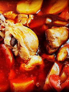 A picture of Instant Pot Filipino Chicken Afritada.