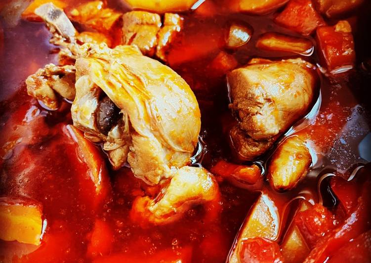 Steps to Prepare Award-winning Instant Pot Filipino Chicken Afritada