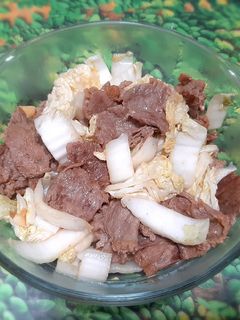 Foto resep 515. Tumis Sawi Putih Daging Sapi