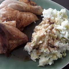 Sig's Cabbage and Spring Onion Mash A picture of Sig's Cabbage and Spring Onion Mash.