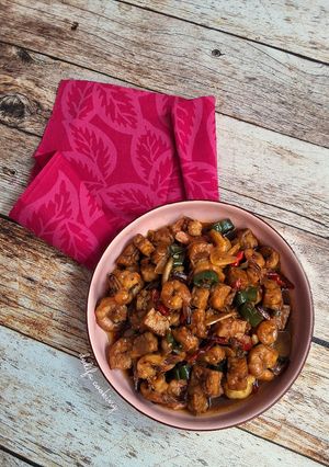 Foto resep 418. Oseng Udang Tempe Saos Tiram