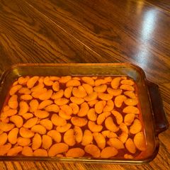 A picture of Instant pot /orange Jell-O with mandarin oranges.