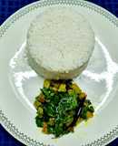 Neem Leaves with Eggplant Stir- Fry