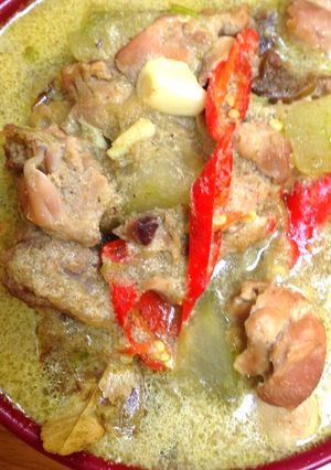 รูปของ แกงเขียวหวานไก่ใส่ฟัก