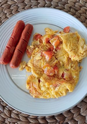 Foto resep Telur Dadar Tomat