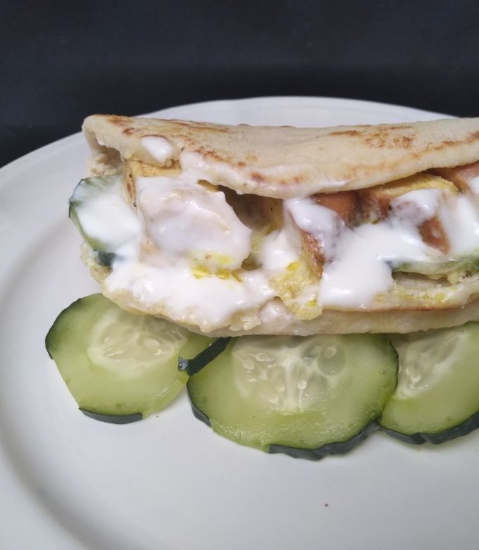 Una foto de Kebab de pollo