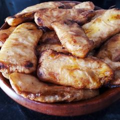 Banana fritters (Kerala pazham pori) A picture of Banana fritters (Kerala pazham pori).
