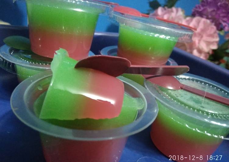 8. Agar susu (cup tanpa solatip)