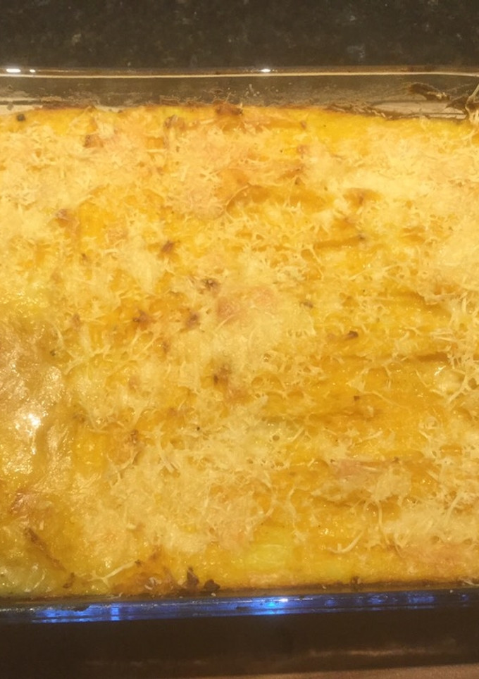 Una foto de Pastel de carne con puré mixto (papa y zapallo)