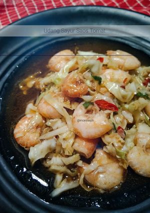 Foto resep Udang Sayur Saos Tomat