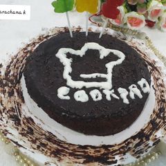 Oats chocolate cake A picture of Oats chocolate cake.