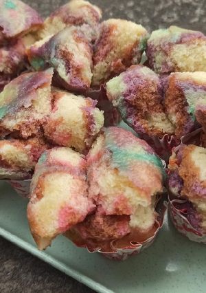 Foto resep 34. Bolu Kukus Pelangi