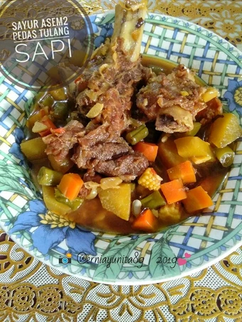 Cara Mudah Membuat Resep Asem2 pedas tulang sapi #5resepterbaruku yang Sempurna
