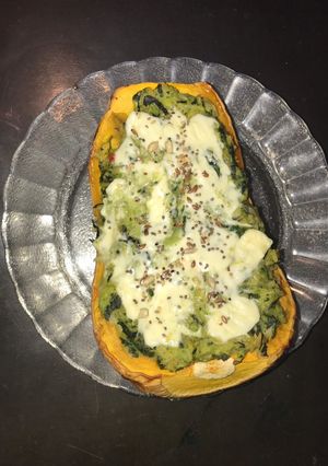Una foto de Calabaza rellena!