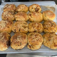 A picture of Moist Olive and SunDried Tomato Buns.