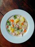 Setup sayuran ayam sosis