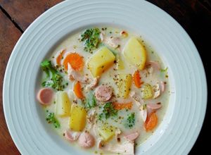Foto resep Setup sayuran ayam sosis