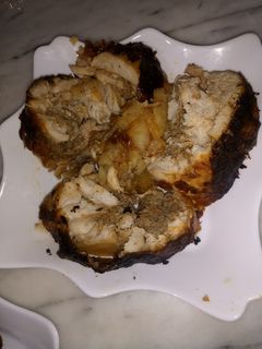 صورة لوصفة دجاجة منزوعة العضم و مرولية و محشية باللحم المفروم