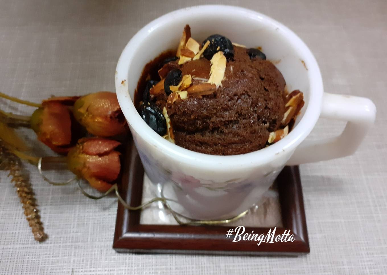 Eggless Chocolate Mug Cake in Airfryer