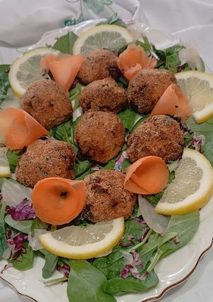 Foto di Polpette di Gamberetti e Patate Dolci. Cottura in Friggitrice ad Aria