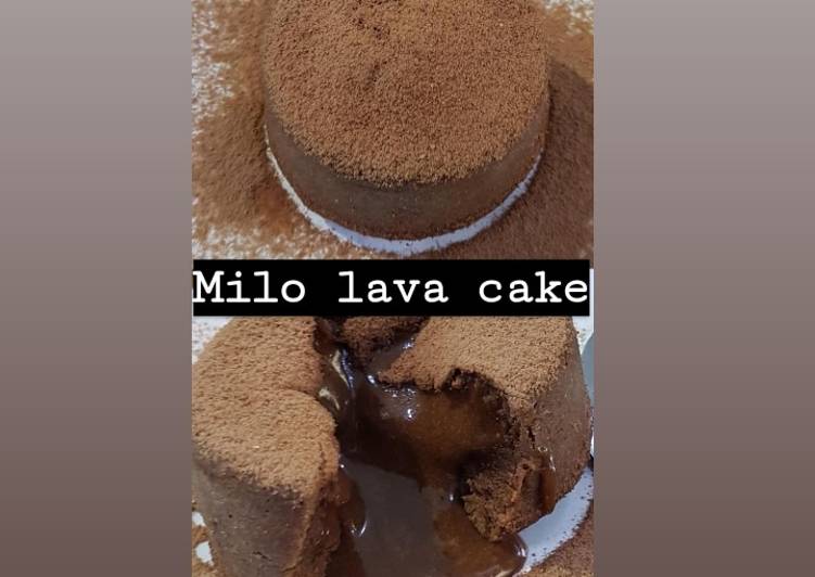 dari awal hingga akhir Memasak Milo Lava Cake Anti Gagal