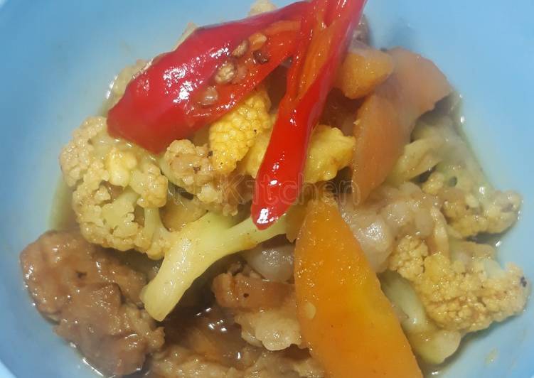 Tumis daging sirup kurma