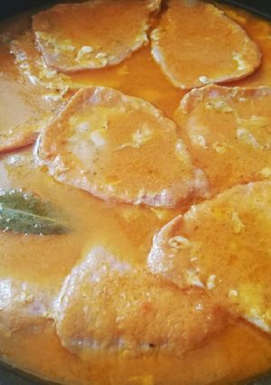 A picture of Grandma’s Pork Loin in Sauce.