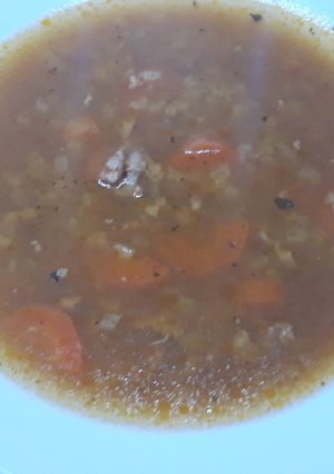 Darált húsos leves recept fotója