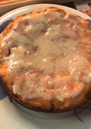 Una foto de Budín de manzana