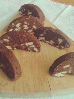 A picture of No Bake Coffee Cookie Roll.
