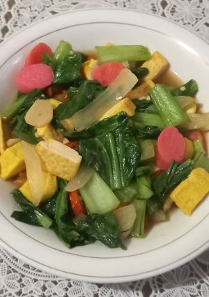 Foto resep Oseng Pokcoy Tahu