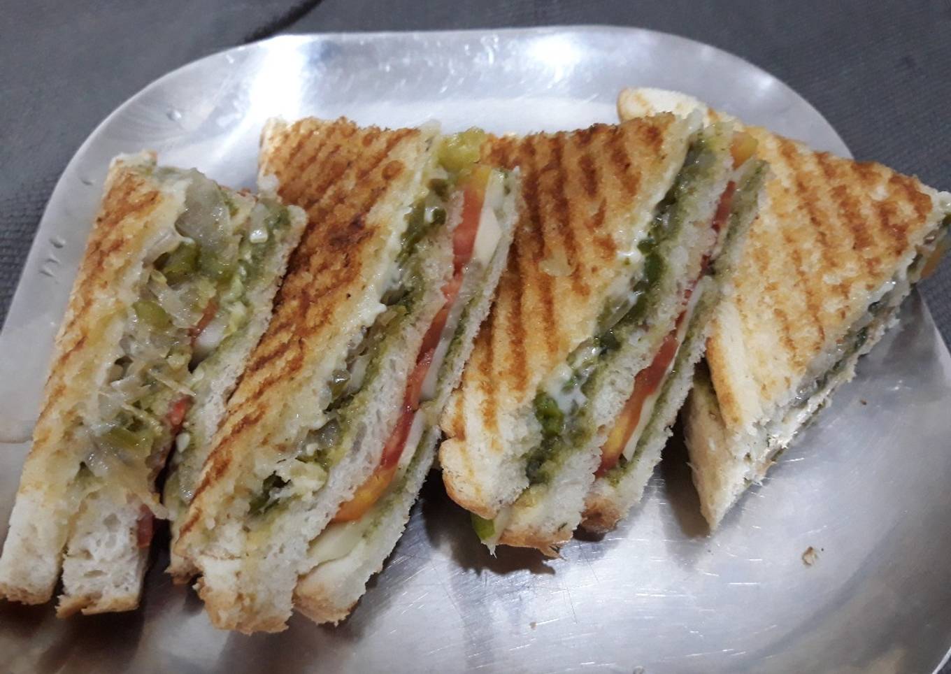 Veg cheese grilled sandwich
