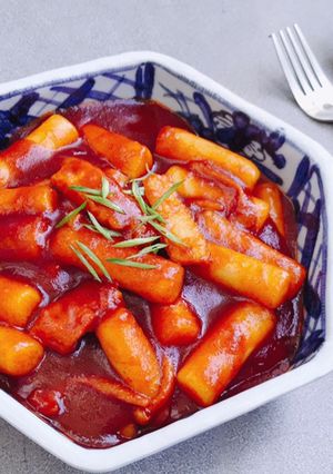 Hình của món Bánh gạo Hàn Quốc (Vegetarian Tokbokki).
