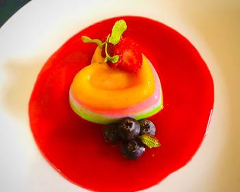 Fast Cooking Methods Multicolour fruit Pannacotta Most Delicious