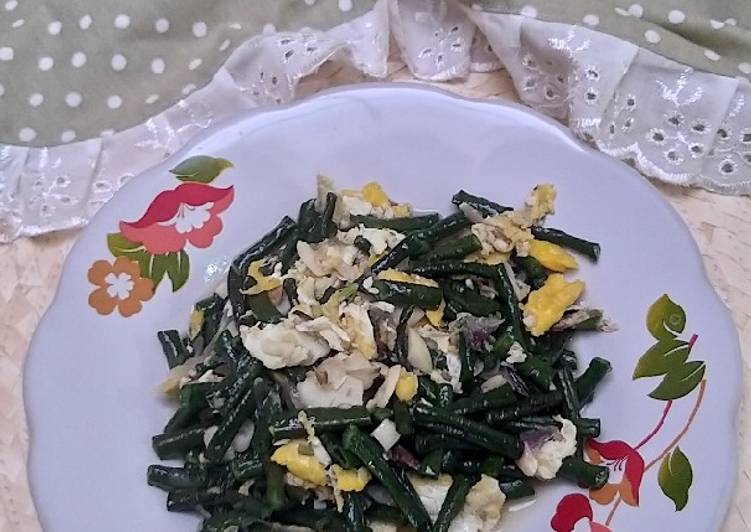 Resep masakan Orak arik Telur Kacangpanjang | Cara Bikin Orak arik Telur Kacangpanjang Yang Mudah Dan Praktis