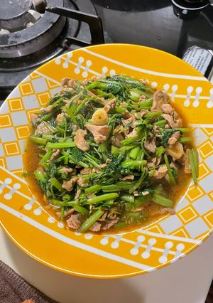 空心菜沙茶豬 的食譜成品照片